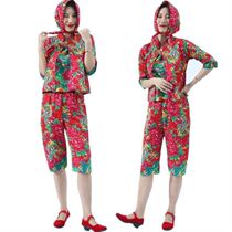 Party shirt girl shirt T-shirt Phoenix National Style village girl clothing summer flower cloth shorts birthday size