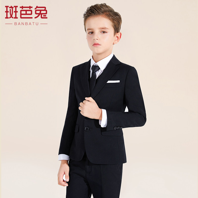 Boy suit handsome flower dress in the big boy's suit for children's suit for English piano show show boy