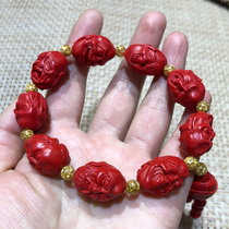 Natural Zhu sand 8 Rohan Handstring Handchain Men and women Brief Buddha Everest Everest Everest Handmade with hand chain of hand and hand chain