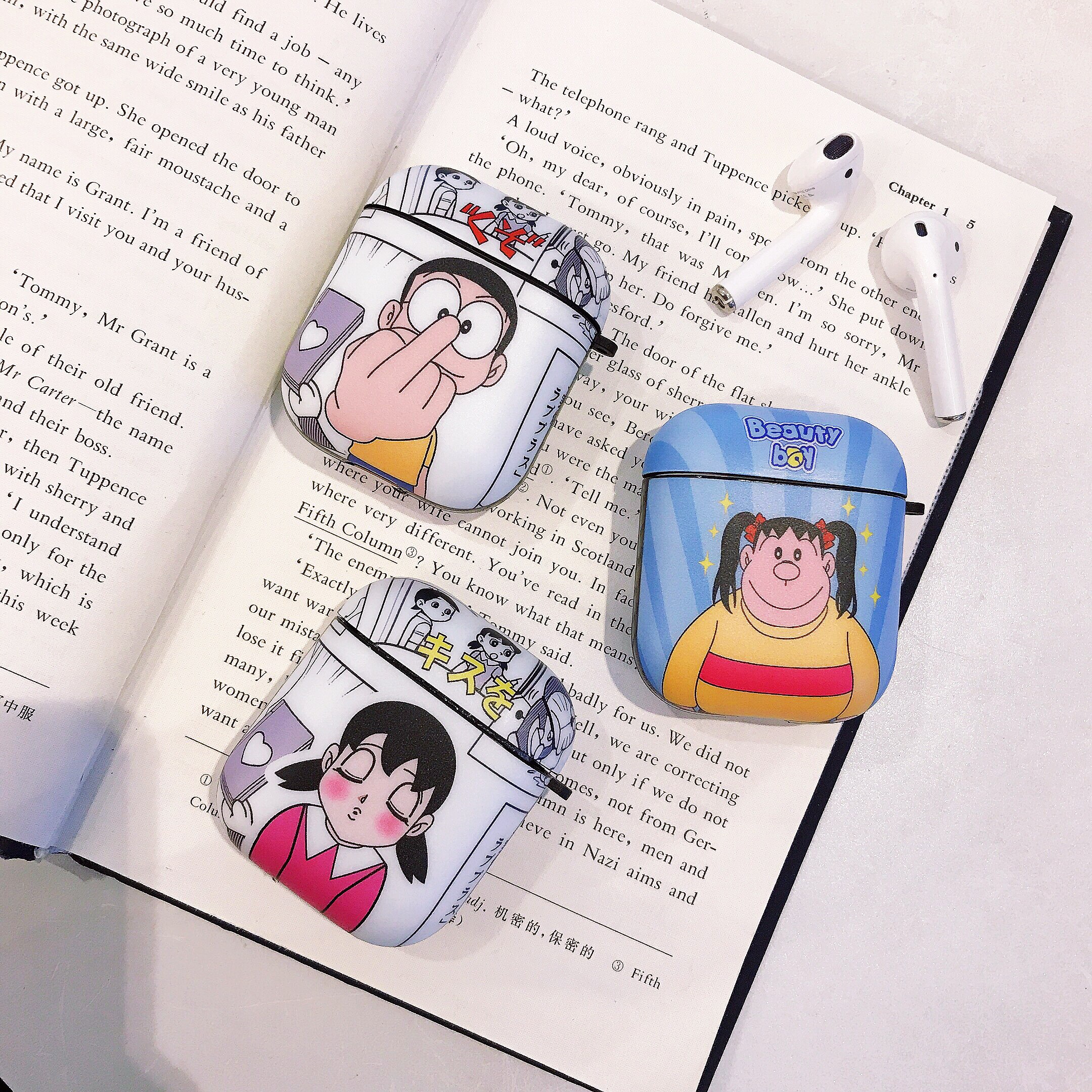 Japan and South Korea fat tiger suitable for airpods1 2pro generation headphone set Shizuka 3 generation couple Apple bluetooth protective shell