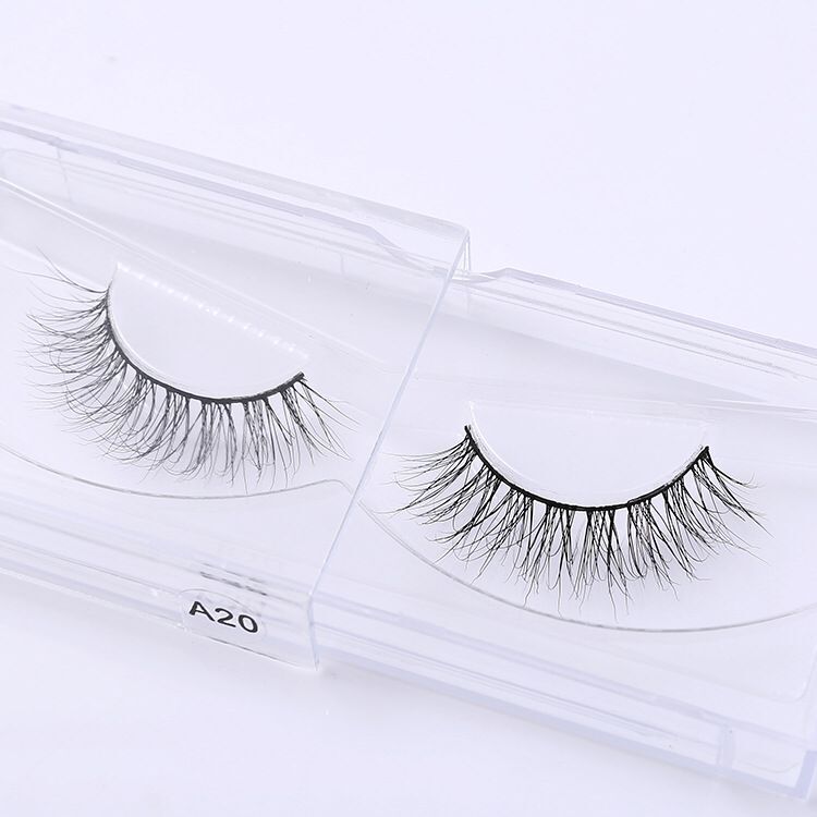 3D chồn nước ba chiều lông mi giả tự nhiên dày lộn xộn gel kích mí mắt