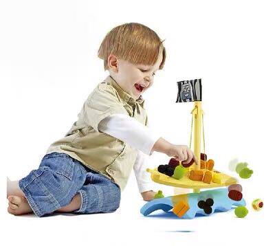 German Hape Sailing Balance Multiplayer Tabletop Game Puzzle Early Teaching Bamboo Model Parent-child Interactive Game-Taobao