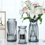 [Три -купольный набор] Творческая нордическая стеклянная ваза ожидание гидропонные растения богатые бамбуковые цветочные цветочные пластины