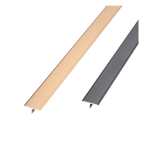 Dianjuege floor edge strip pressure line T-shaped aluminum alloy strip background wall decorative strip tile joint strip metal