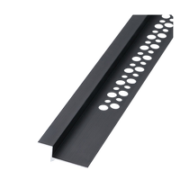 Dianjuege baseboard metal embedded concealed gray base line invisible wall base line gypsum wall edge strip black