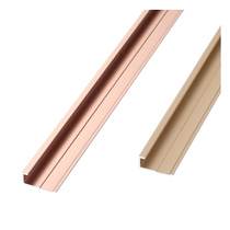 Dianjuege aluminum alloy wall panel I-line closing strip wood veneer edge strip 12mm inner corner and positive corner decorative strip