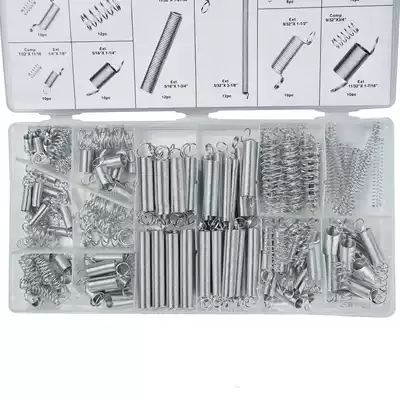 200PCs spring tension spring set 200 transparent pp plastic box 20 specifications
