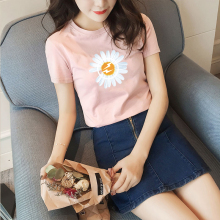 【蕾妮齐】小雏菊纯棉短袖T恤