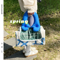 Picnic mat waterproof and moisture-proof portable foldable outdoor camping thickened ins style backpack beach spring outing music festival