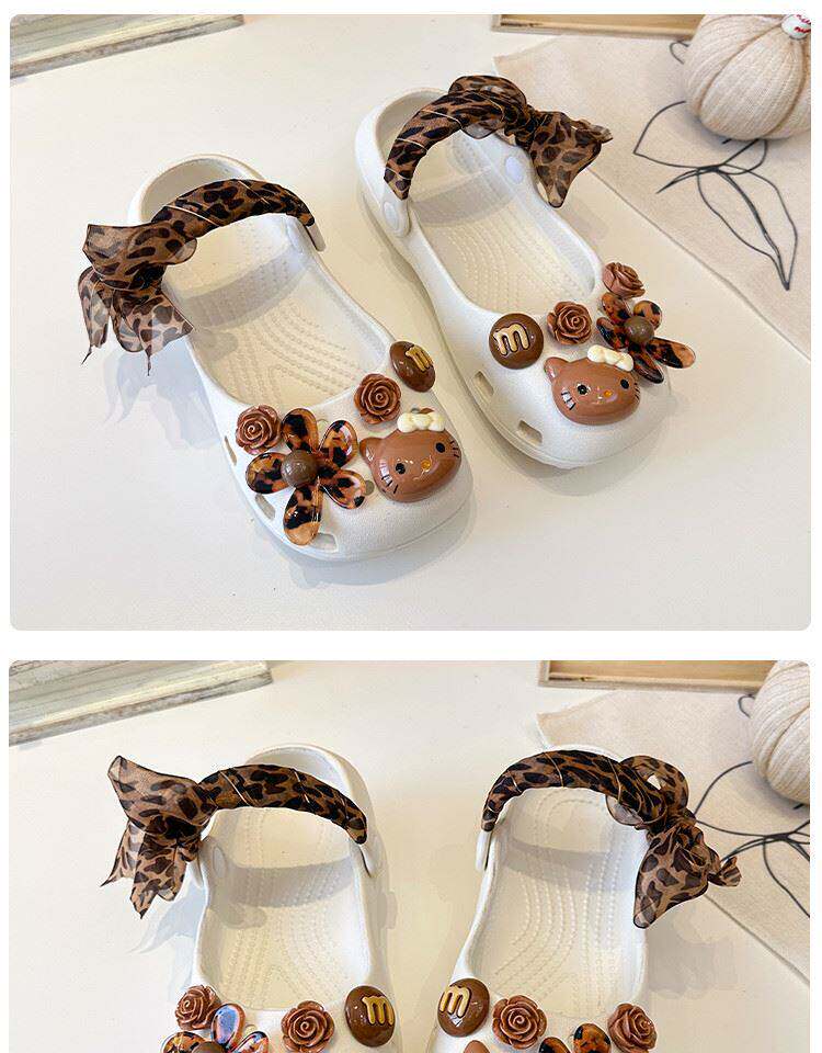 Official Brand Girls' Clogs Kt Cat 2026 Summer Children's Ballet Shoes Girls' Sandals Soft-Soled Beach Shoes — 21