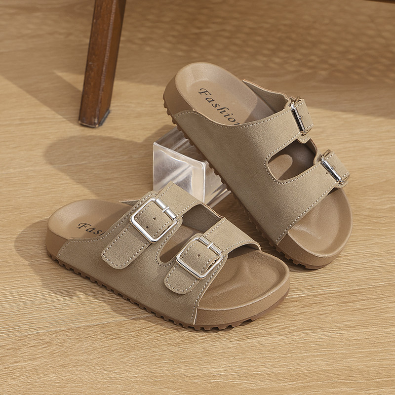 Official Brand Children's Outdoor Birkenstock-Style Sandals for Girls, 2026 Summer Non-Slip Wear-Resistant Beach Sandals — 5