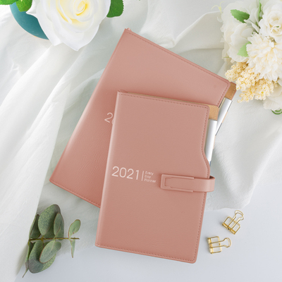 勤得利2021年5月日程本笔记本子周计划本自律打卡女记事本简约ins风日历考研每日计划表时间管理定制可印logo