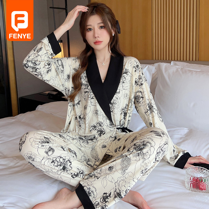 Fen Ye Maternity Pajamas for Breastfeeding, Modal Four-Season Style, Postpartum Nursing, Pregnancy, Plus Size Women's Loungewear Fen Ye Maternity Pajamas for Breastfeeding, Modal Four-Season Style, Postpartum Nursing, Pregnancy, Plus Size Women's Loungewear
