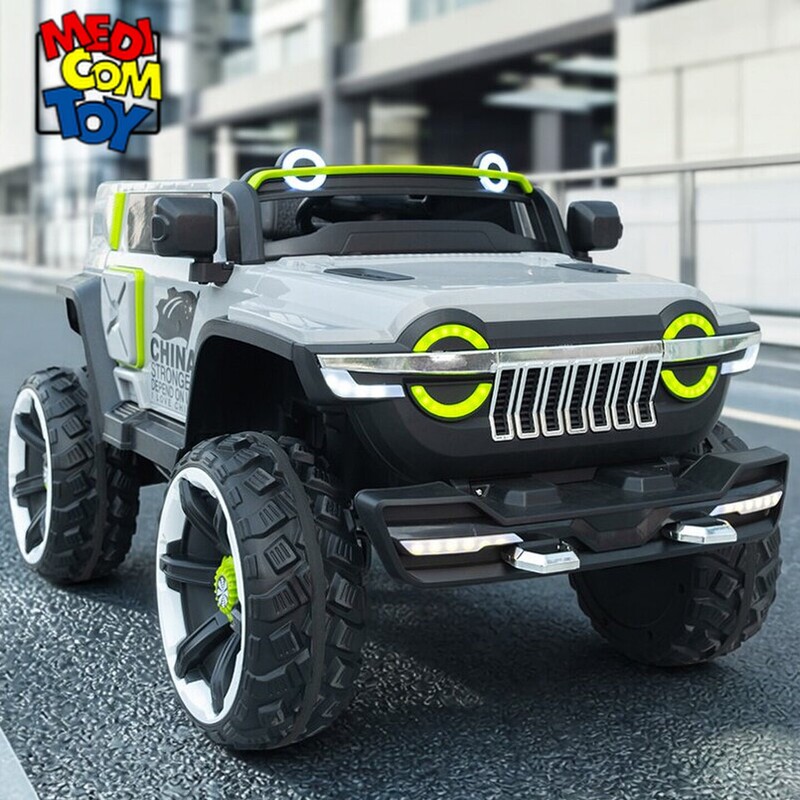 Japanese Craftsmanship Children's Electric Car, Large Four-Wheel Toy Vehicle, Can Accommodate Adults, Four-Wheel Drive Off-Road Remote Control Car for Kids