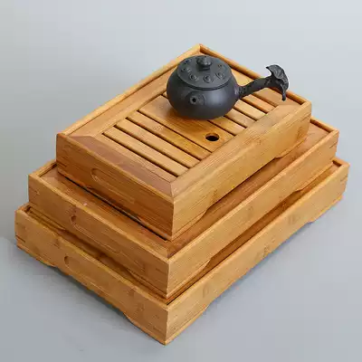 Tea tray Tea Sea bamboo water storage Japanese living room kung fu tea set modern household simple tray large tea table set