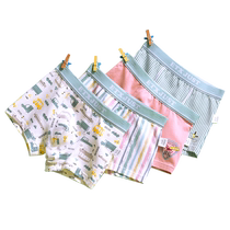 Childrens underwear boys pure cotton boxer shorts small medium and large children Category A non-butt-clamping baby boxer shorts thin summer