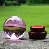 Розовый хрустальный шарик порошок хрустальный стеклян