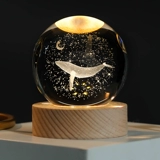 Стеклянная луна на солнечной энергии, 60mm, 3D, облако, подарок на день рождения