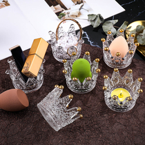 ins style beauty egg storage box shelf decoration puff drying bracket Ring holder Jewelry rack Glass crown