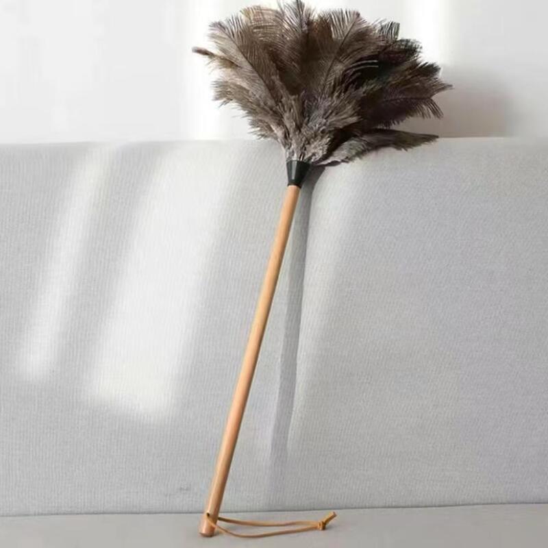Ostrich Feather Duster, Non-Shedding, for Home and Car Use, Thickened and Densely Packed, for Household Cleaning, Electrostatic Dust Removal, and Hygiene Ostrich Feather Duster, Non-Shedding, for Home and Car Use, Thickened and Densely Packed, for Household Cleaning, Electrostatic Dust Removal, and Hygiene