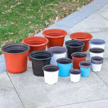 Double-color flower pot with white disposable breeding pot plastic sling pot