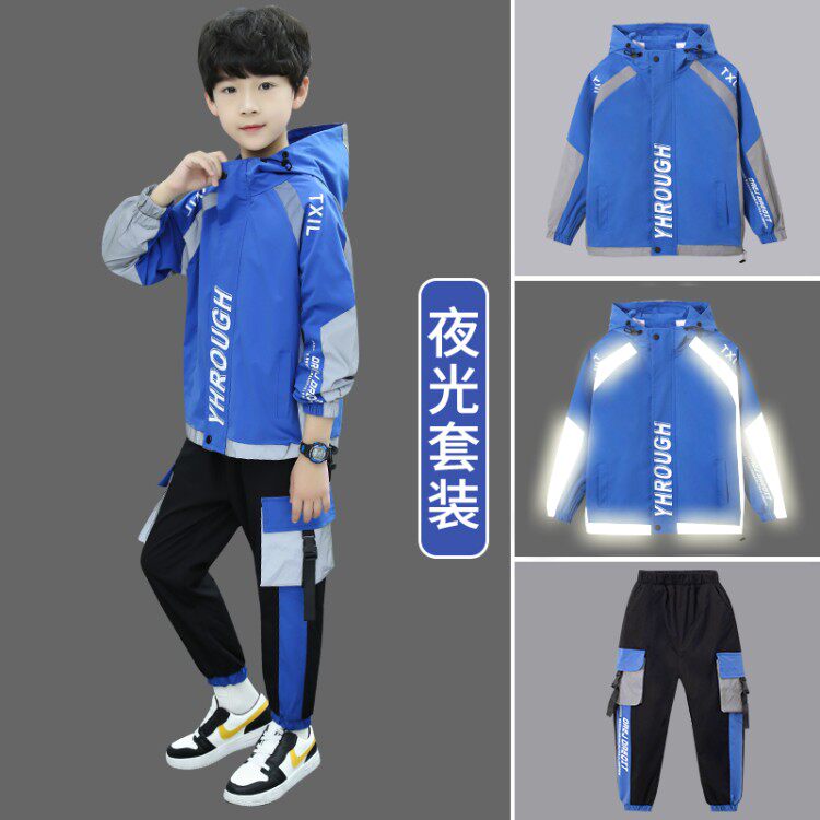 Children's suits boys' autumn suits 2021 new spring and autumn 8 middle-aged children 9 boys Korean version of the Western style 12-year-old tide clothes