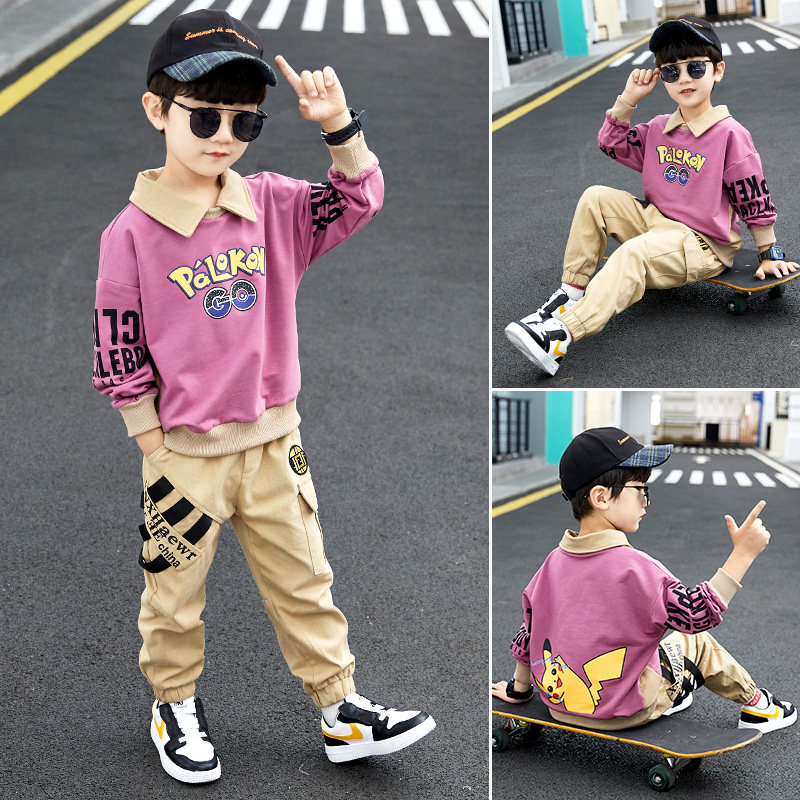 Boys' spring suits 2022 new net red Yangpai middle-aged children's Korean version boys' spring and autumn handsome children's suits