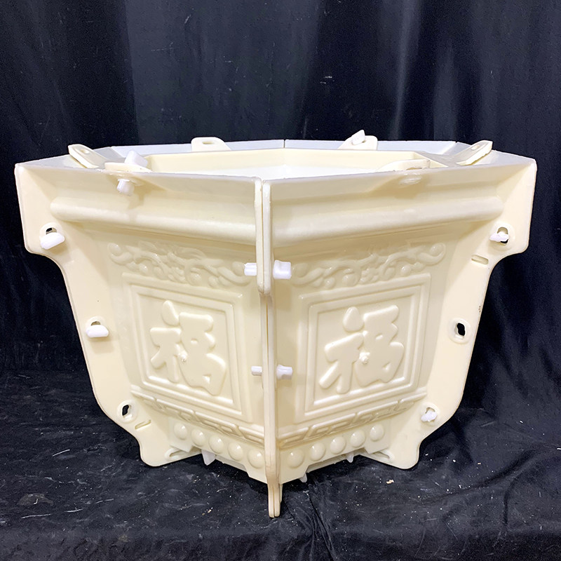 Large size flower pot mold Cement basin homemade plastic template Large size large size flower plate model Creative bonsai products