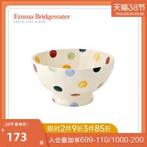 Emma Bridgewater polo dot bowls Nordic ins wind cute teenage glazed down painted ceramic rice bowl salad bowl