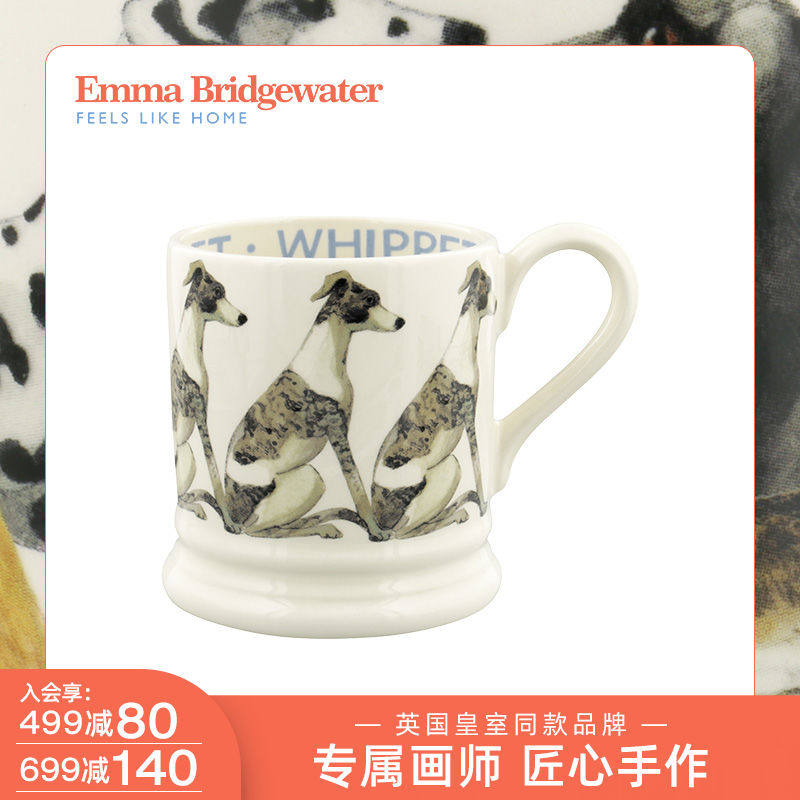 Emma Bridgewater Weibtdog Marke Cup Home Glazed Painted Ceramic Pet Mark Cup