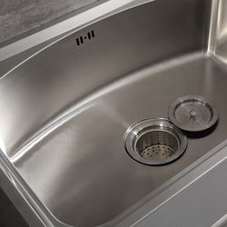 Stainless steel sink cabinet balcony laundry dishwasted pond wash basin cabinet floor -type bathroom cabinet single dual slot laundry cabinet