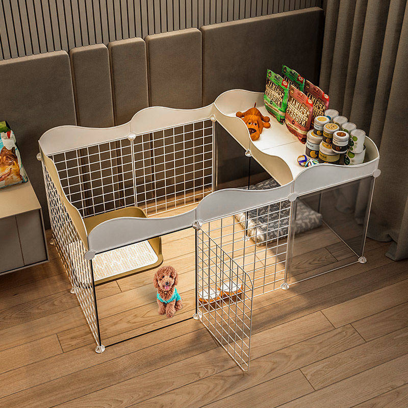 Pet Pooch Fencing Home Dog Kennel Taidi Fence Isolation Door With Toilet Area Dog Cage