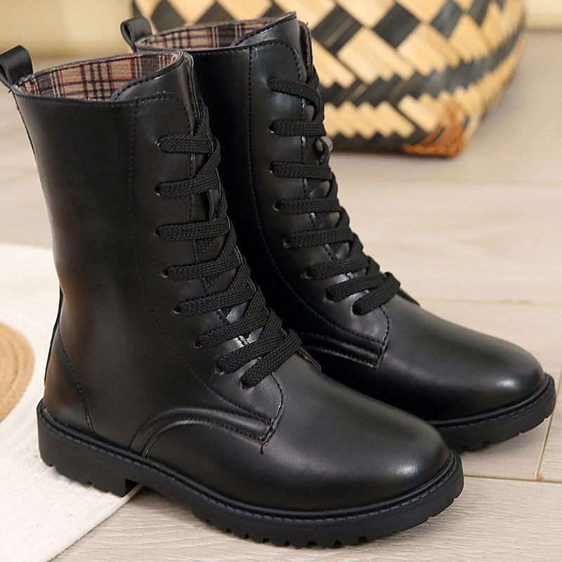 Children's military boots fire boots military performance military boots martin boots combat boots boys and girls dance shoes children's leather boots