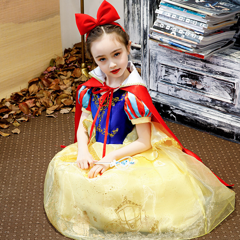 Snow white dress children dress girls gauze dress summer Frozen dress Elsa princess dress halloween