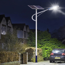 New rural LED solar street light lithium battery outdoor 5m 6m home country road with high pole garden light