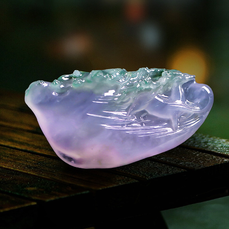 Xinshidai Jade No. 2 store floating flower Zhengyang green safety buckle jade gourd ring 18K gold special shooting hyperlink