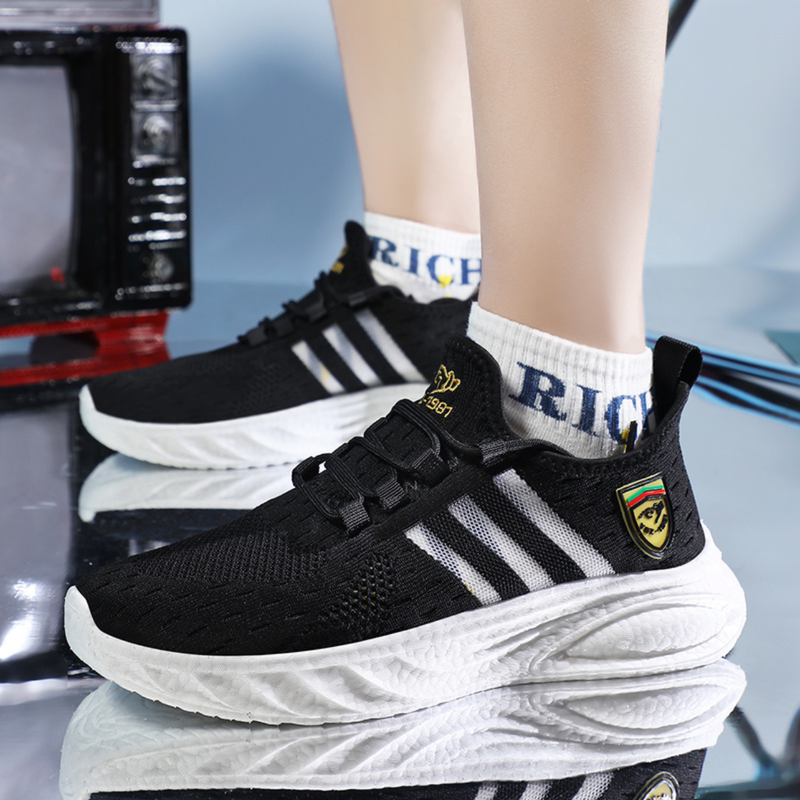 [Official Genuine Product] Wild Boar New Model Men's and Women's Couple Sports Shoes Soft Elastic Breathable Casual Shoes Silu Shoes