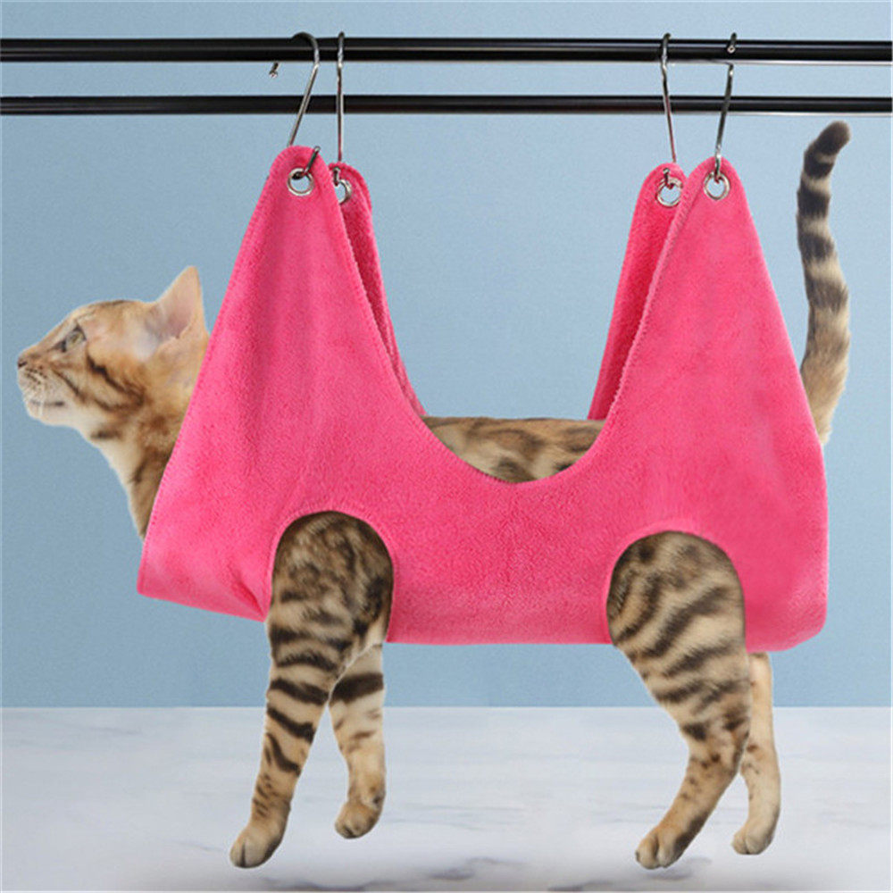 Pet grooming hammock thickened soft small and medium dogs, cats and dogs nail trimming anti-scratch anti-bite flannel pet supplies
