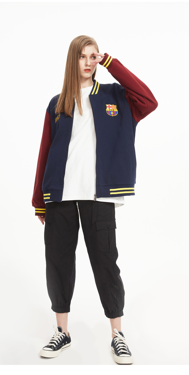 Barça Official Fashion Unisex Baseball Jackets