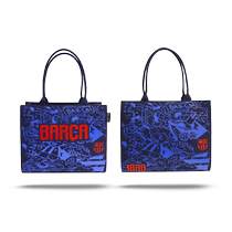 Barcelona club merchandise -- Barcelonas new trendy fashion big capacity graffiti tote bag sails bag