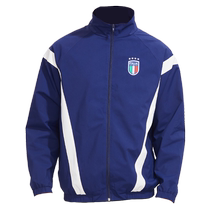 Produit officiel de léquipe nationale italienne｜Veste de sport et dépissage décontractée bleu foncé pour hommes et femmes fans de football rétro