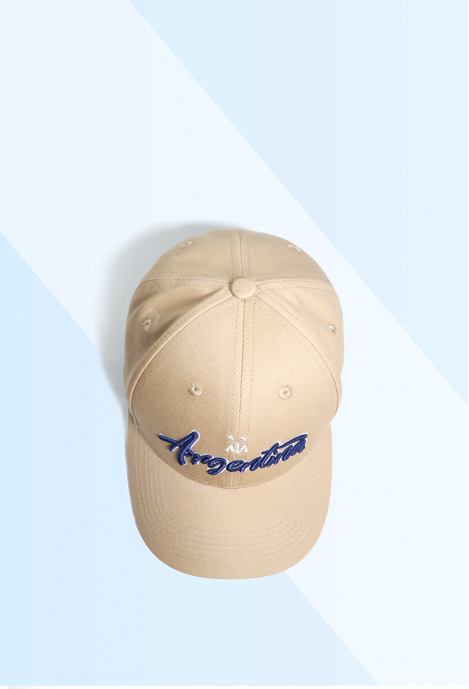 Argentina National Team Official AFA Casual Milk Tea Beige Messi Baseball Cap