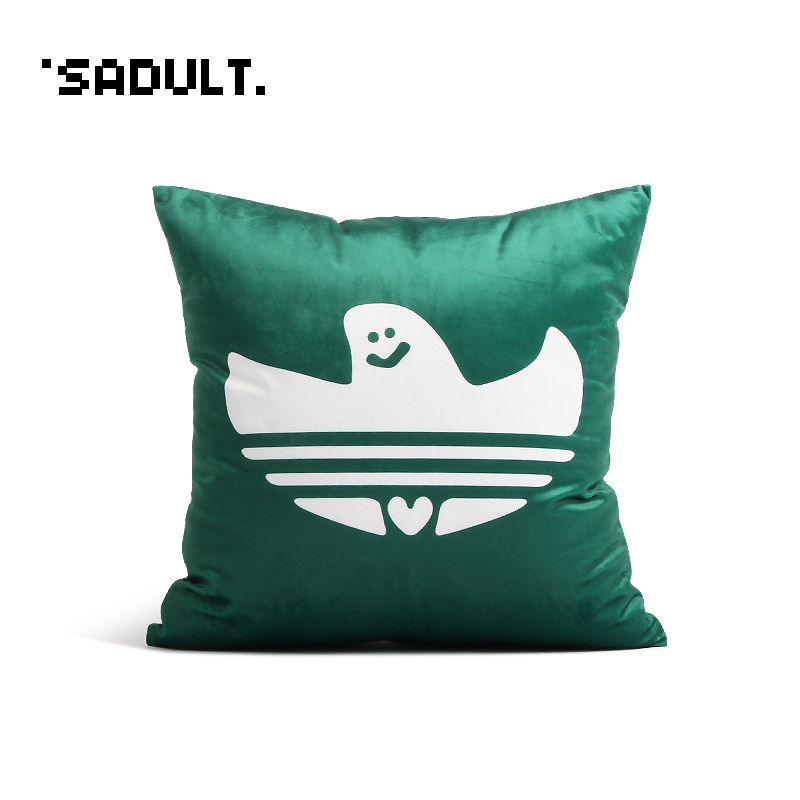 Spoof car car car car cushion ins cute cartoon bedside sofa pillow nap pillow tide card