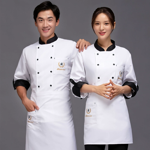 Демисезонный комплект для работы для отеля, лонгслив, рабочая одежда, короткий рукав