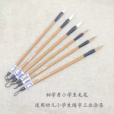 Baiyun brush, Xiaokai brush, wolf brush and hair student, toddler brush, beginner Chinese painting, large brush set, practice pen