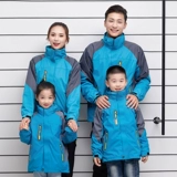 Утепленный удерживающий тепло ветрозащитный комбинезон для раннего возраста, детская куртка подходит для мужчин и женщин, «три в одном», семейный стиль