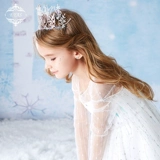 Белый детский наряд маленькой принцессы, свадебное платье, вечернее платье, «Холодное сердце»