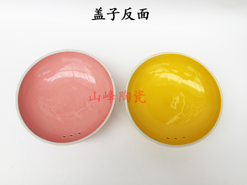 Sand pot child yellow orange color ceramic powder stewed soup general hold to high temperature parts in use - agent pot of the original electric Sand pot