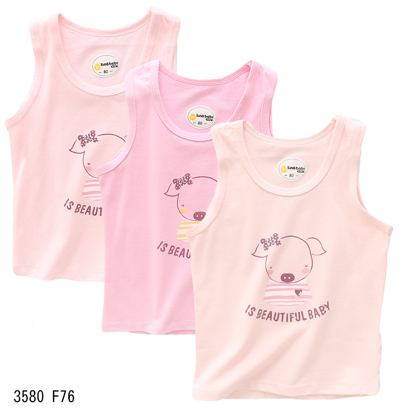 Todays Bewan childrens vest nữ bông mùa xuân và mùa thu cô gái sling cô gái vừa và đứa trẻ lớn mặc bé không bị kèm ngay vest nhỏ.