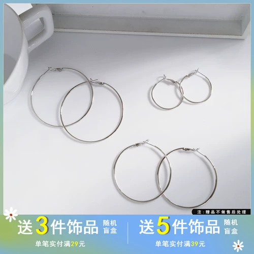 Модные серьги, серебро 925 пробы, европейский стиль, популярно в интернете, яркий броский стиль